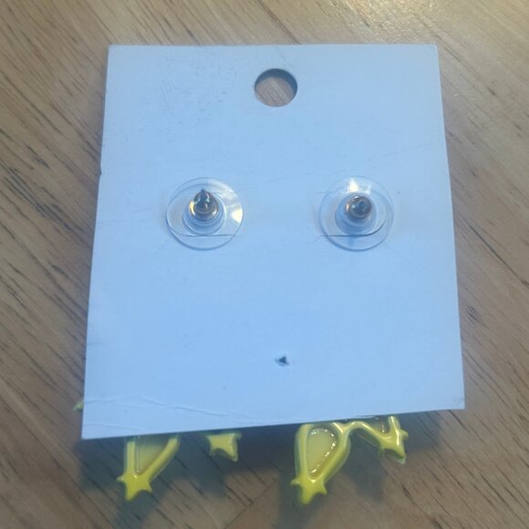 J. Crew yellow opaque statement dangle earrings--SOLD OUT on J.Crew site - Picture 4 of 9